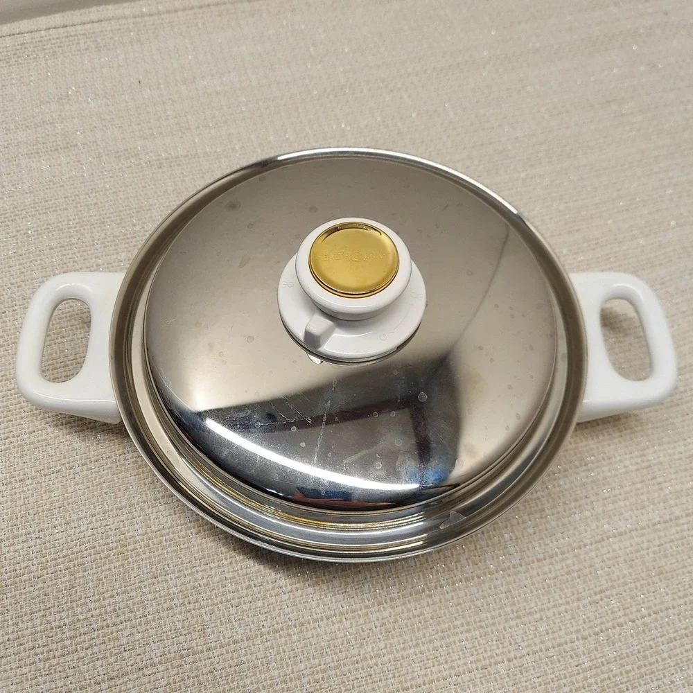 Health Craft 5 Ply Nicromium Surgical Steel 1.25 QT Saucepan with Lid USA